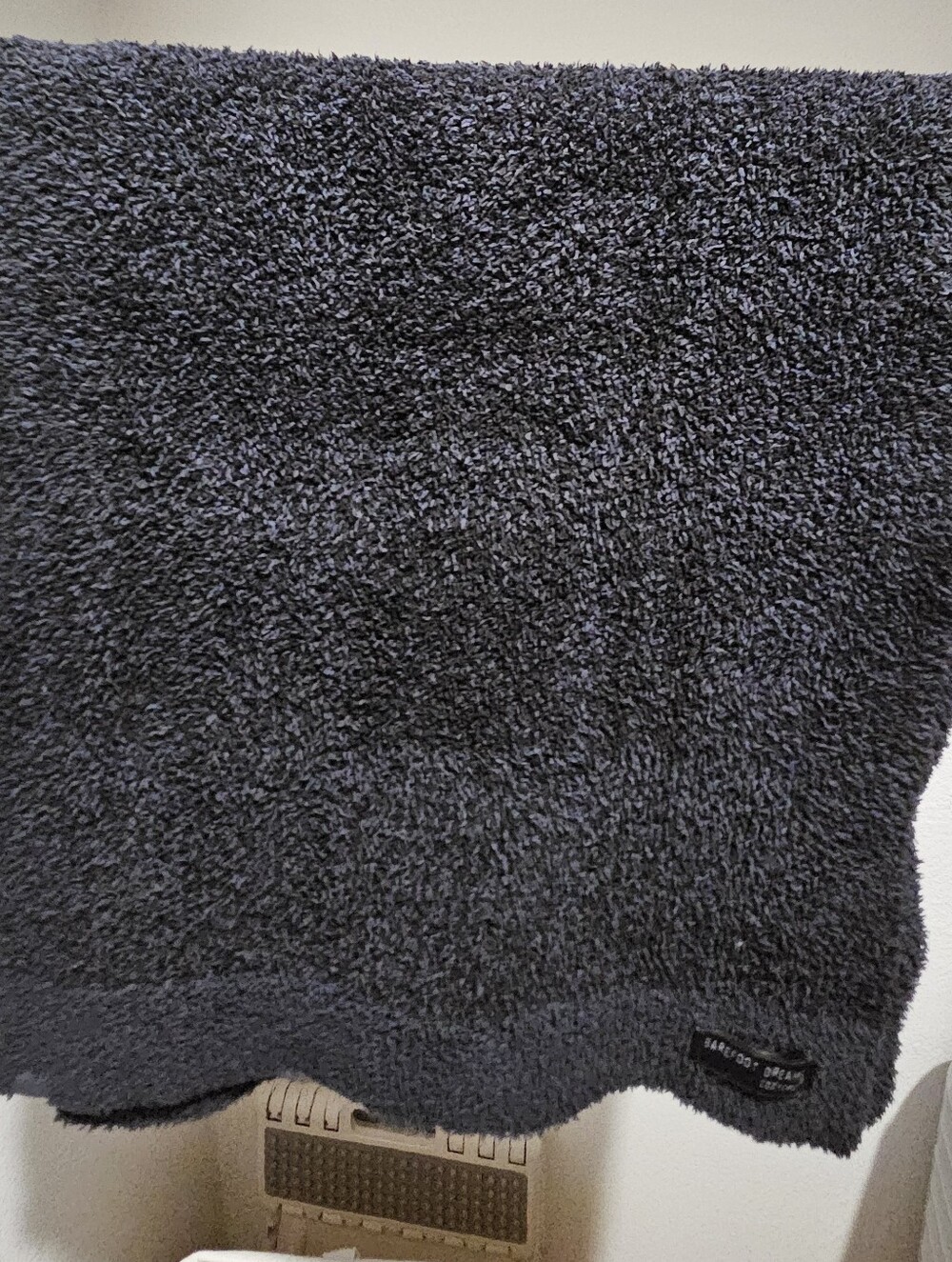 Barefoot Dreams CozyChic Plaid Scarf in Indigo/Black Plaid